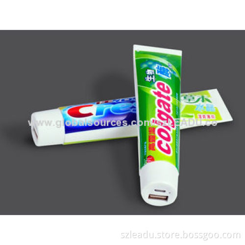 Toothpaste-shaped Power Bank, 2,200-3,000mAh for option